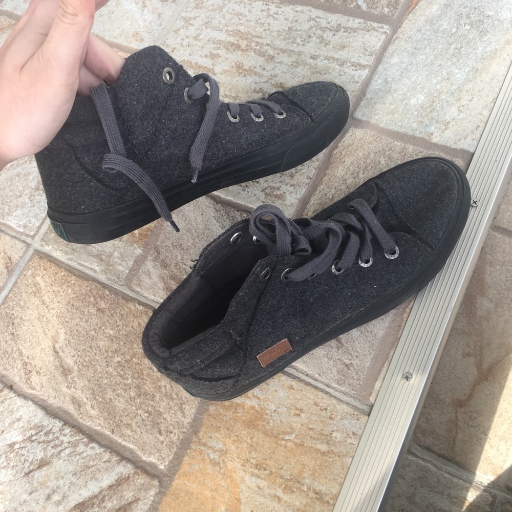Blowfish gray felt high top